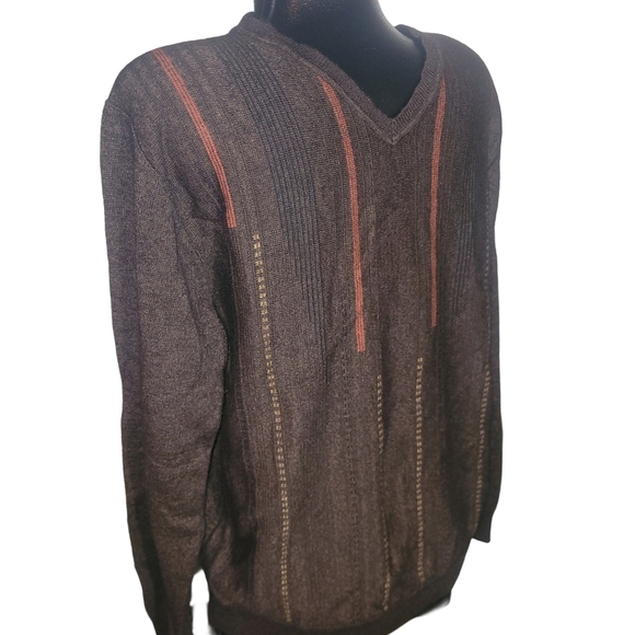 Vintage Mens Modango V Neck Wool Blend Sweater M - Picture 3 of 5